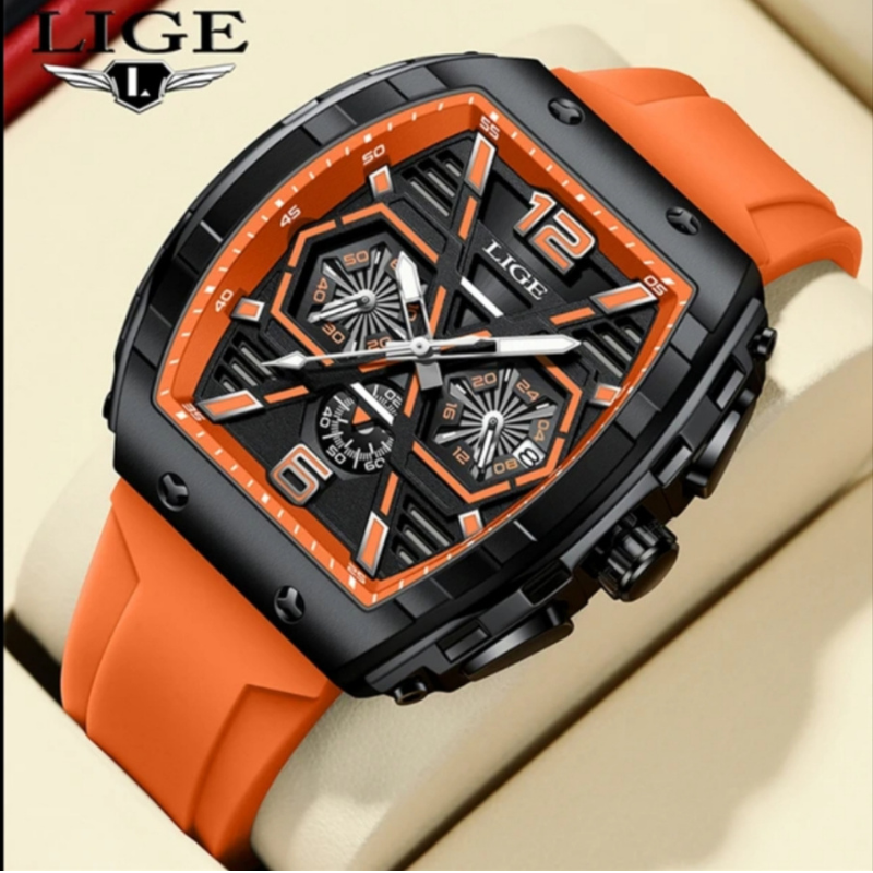 lige luxury business water dive watch