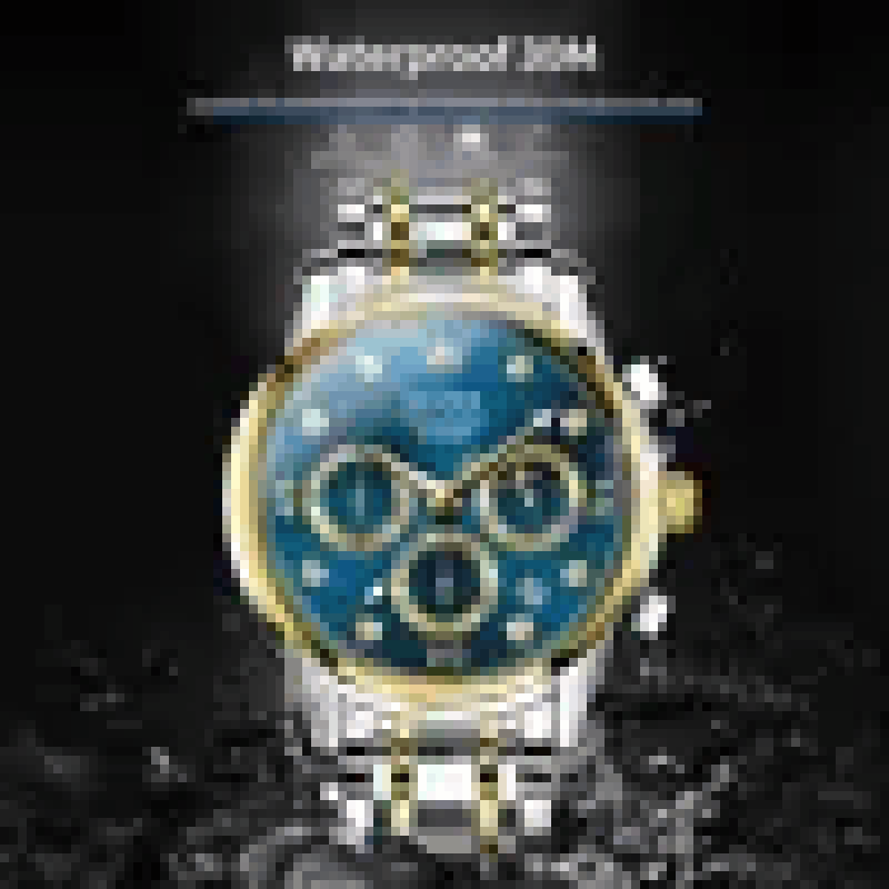 olevs 2889 chronograph watch for business men