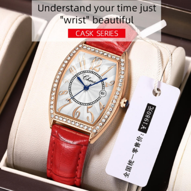 319 chenxi ladies diamond watch with 1 year warranty