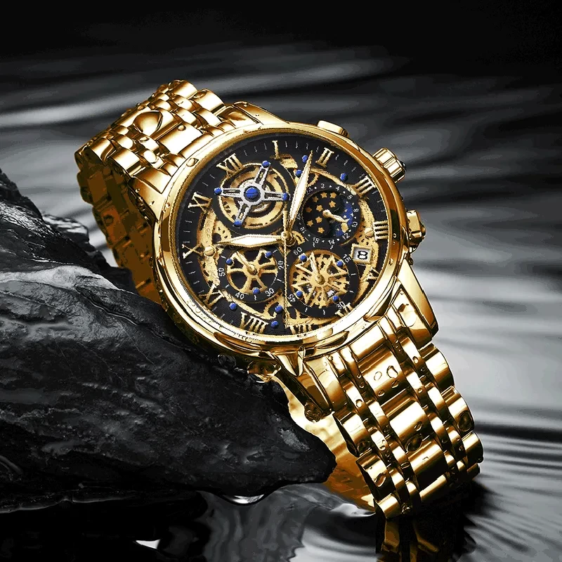 Luxury chronograph watch for men