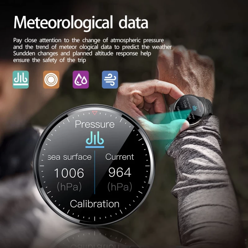 LIGE ECG+PPG Health Monitoring Bluetooth Call Smart Watch