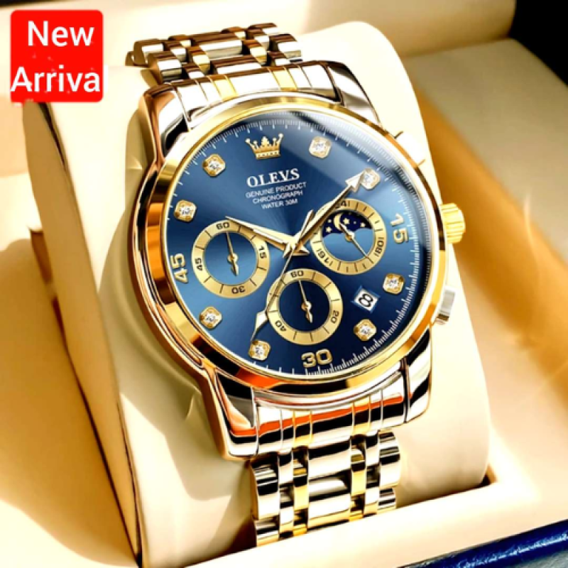 olevs 2889 chronograph watch for business men