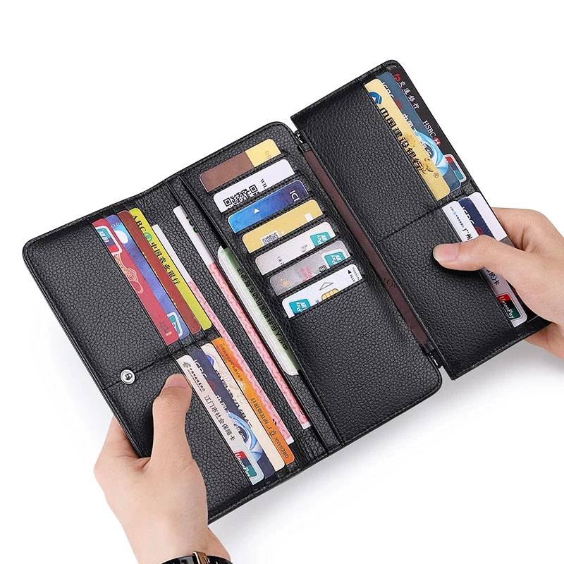 genuine leather original william polo wallet for men's fashion