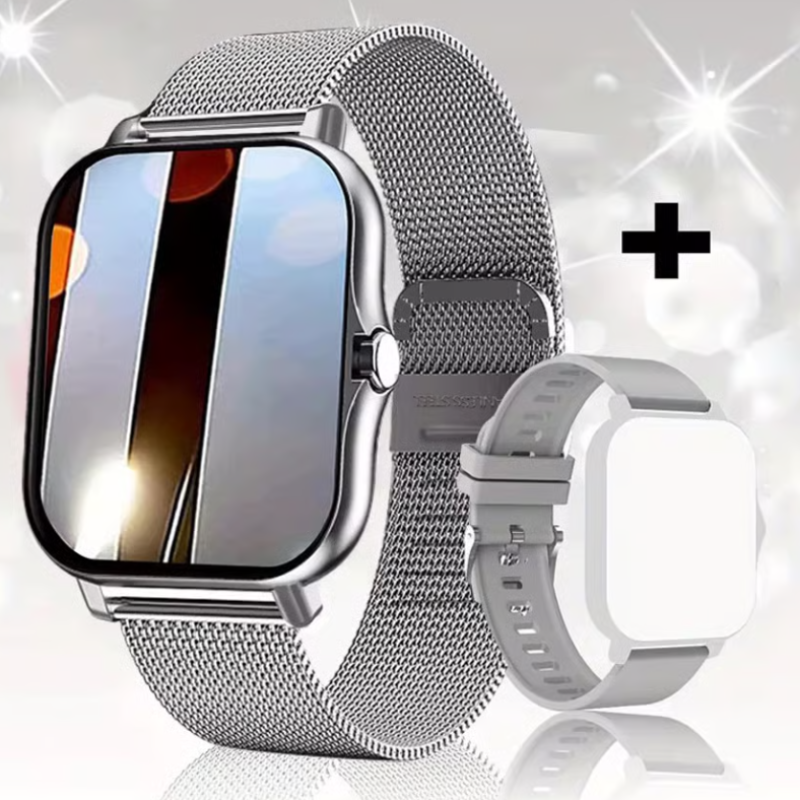 GT20 silver calling smart watch + free extra strap