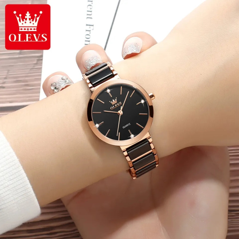 olevs 5877 ceramic watch for ladies