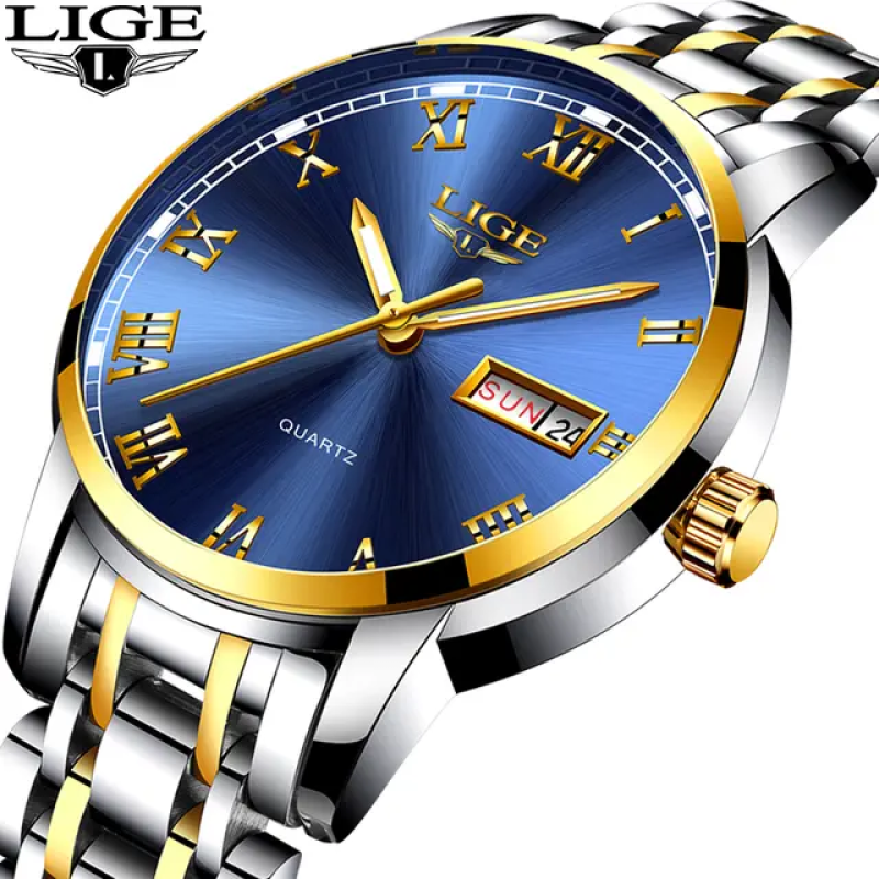 9846 lige formal watch for men with waterproof facility