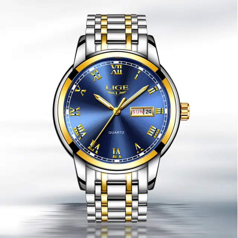 9846 lige formal watch for men with waterproof facility