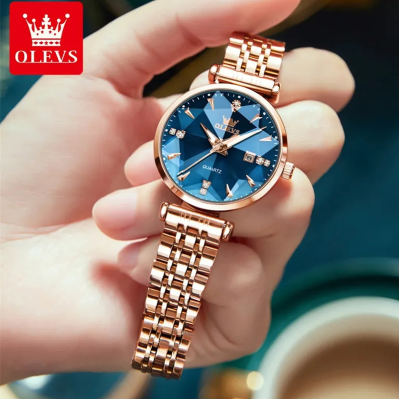 5536 blue dial ladies watch for fashion
