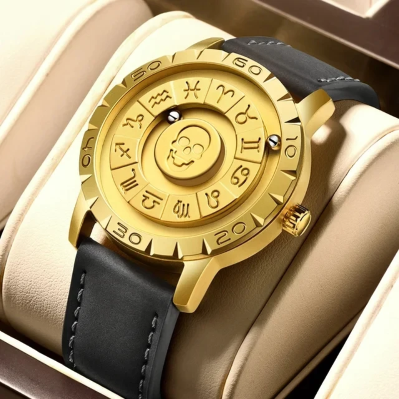 new arrival electroplated waterproof megnatic watch for men