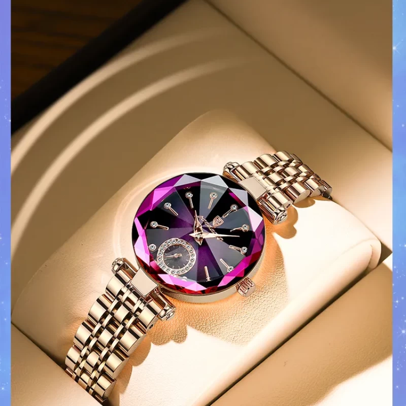 poeadagar diamond cad watch for ladies