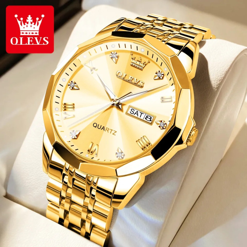 9931 olevs diamond cad watch for men