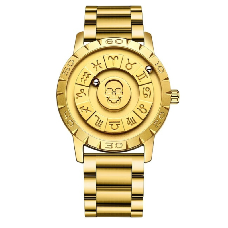 new arrival electroplated waterproof megnatic watch for men