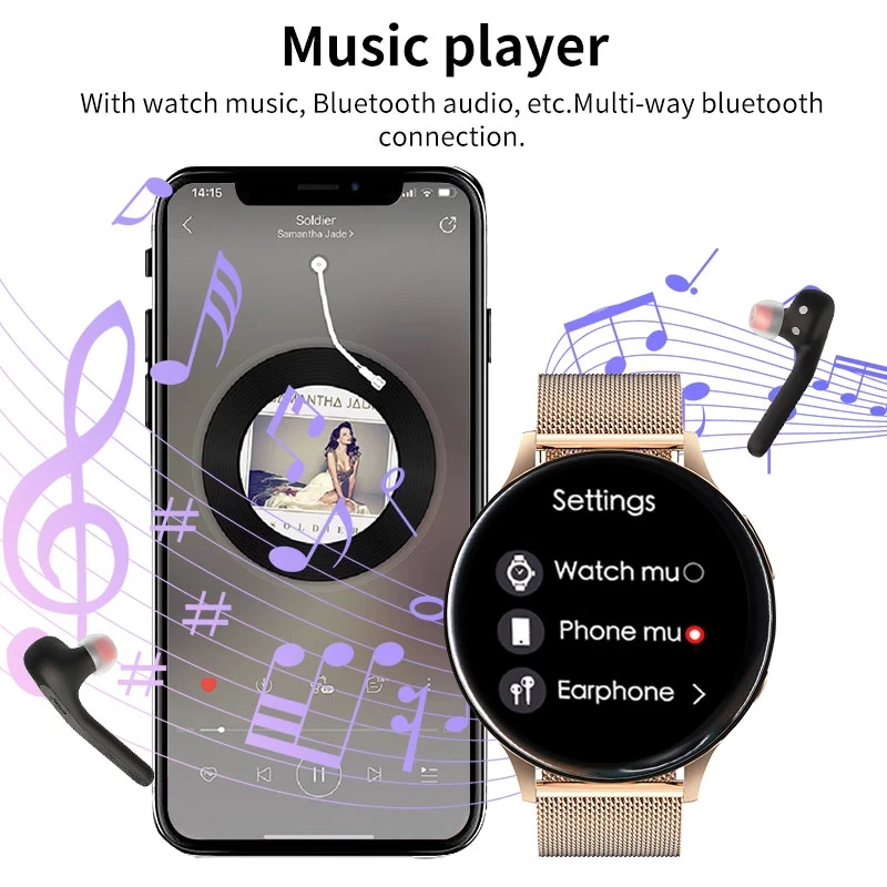 NFC+EPG+PPG smart watch for unix gender