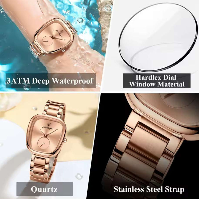ladies waterproof watch with 1 year warranty