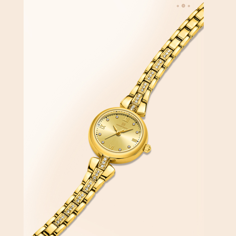 Naviforce 5034 golden ladies watch for corporate wear