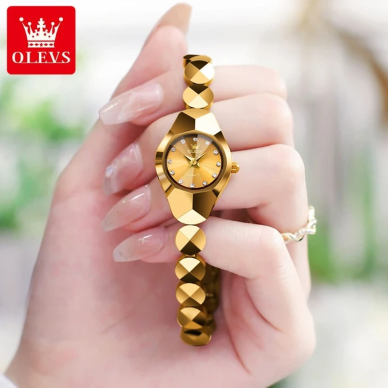 olevs 7007 ladies ceramic waterproof watch for fashion