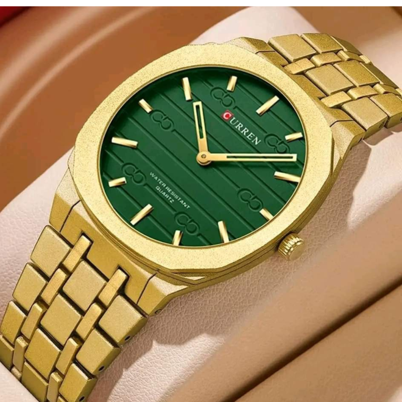 curren golden 8444 watch for men's fashion