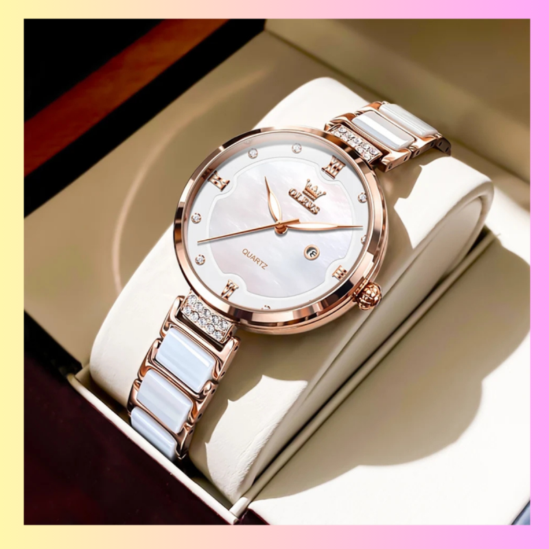 5589 olevs ceramic watch for ladies fashion