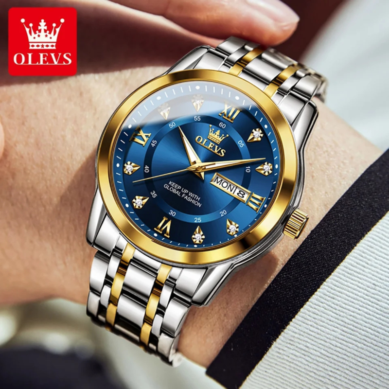 5513 olevs formal wear watch for men