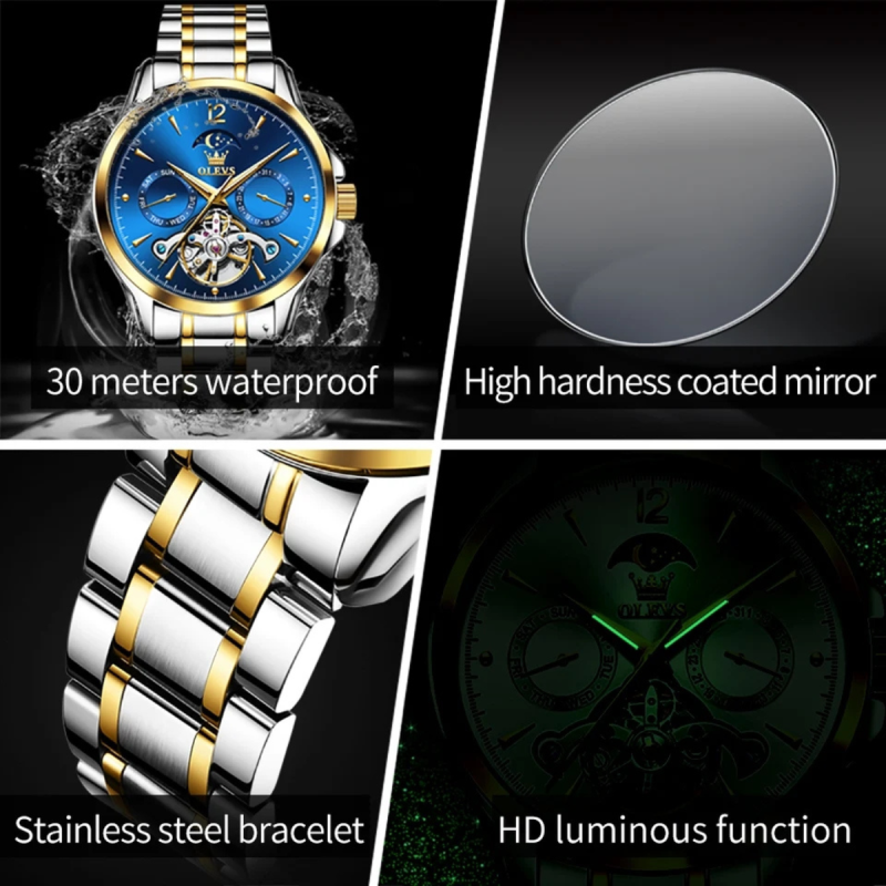olevs 6663 automatic mechanical watch for men