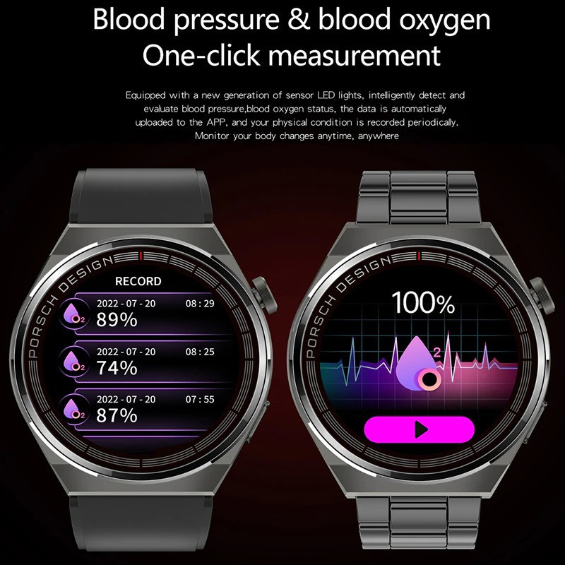 lige amoled display smart watch for men