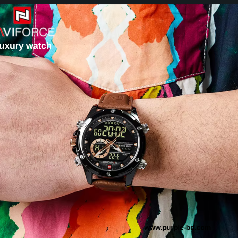 Naviforce 9208 L - Black Brown