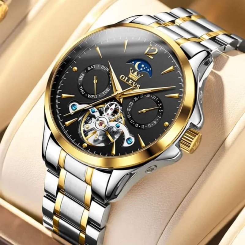 6663 olevs men's automatic watch for business