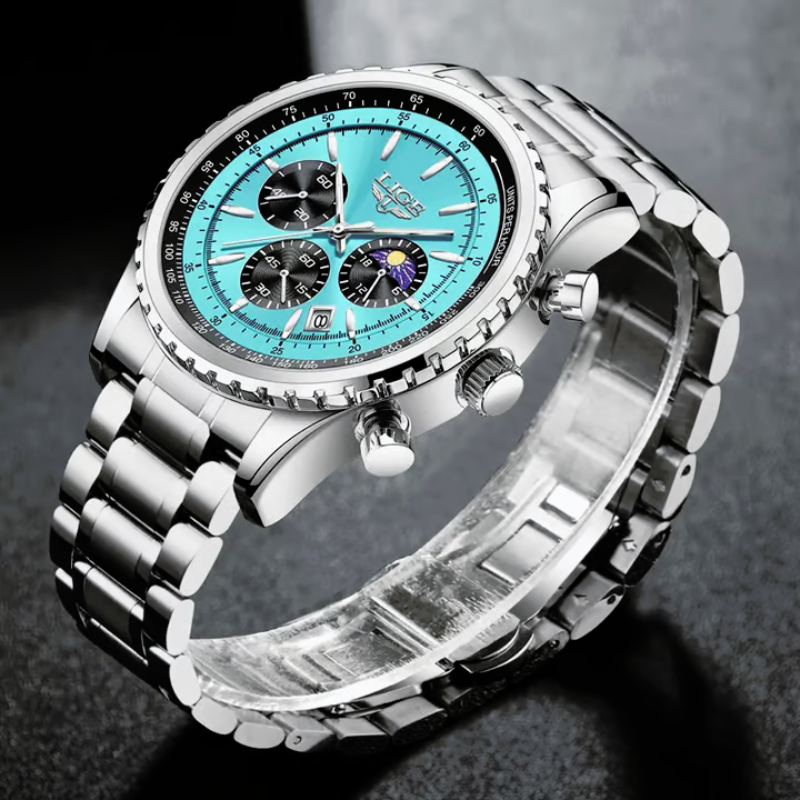 lige skyblue dial most elegent watch for men