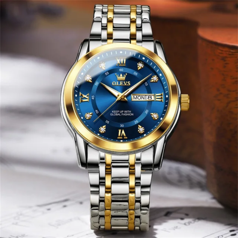 5513 olevs formal wear watch for men