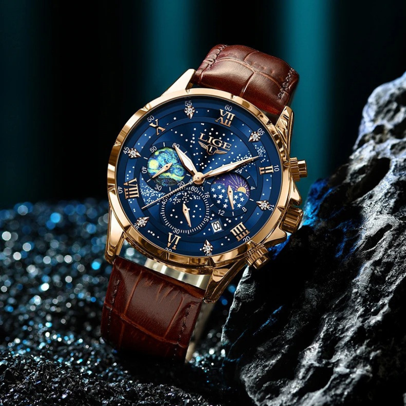 LIGE 89107 Men's Business watch