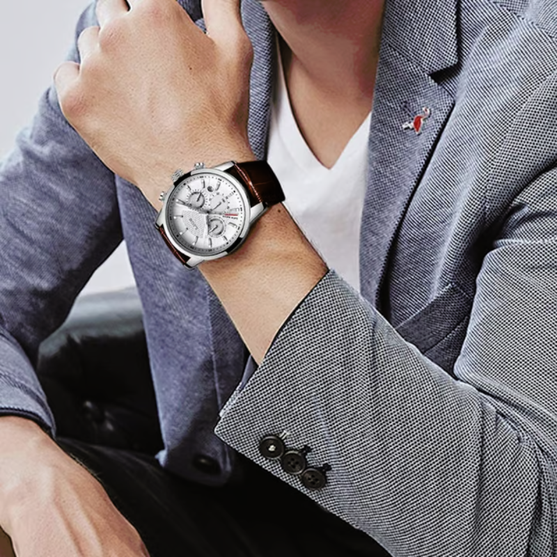 9866 lige chronograph watch for men