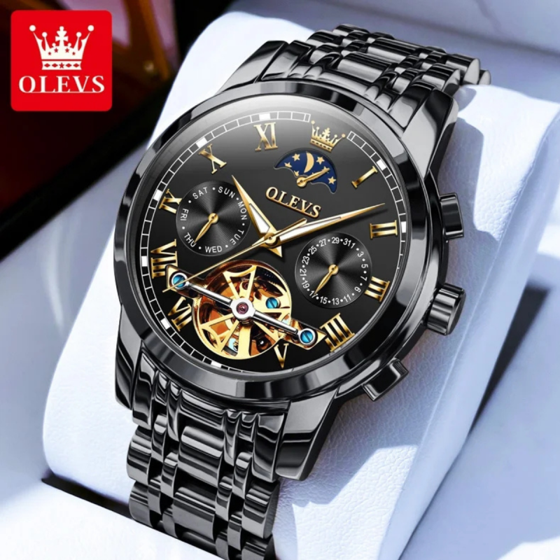6617 olevs luxury mechanical watch for men
