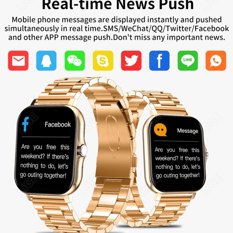 Bluetooth call multi functional smart watch