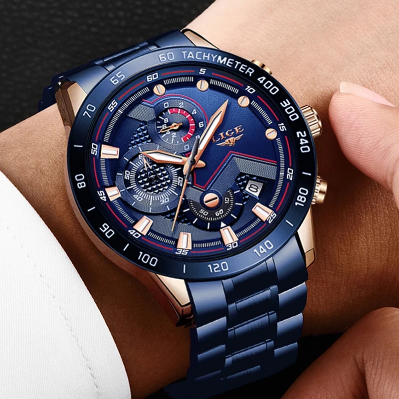 lige fashionable mens watch