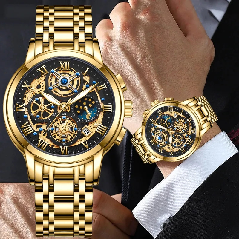 Luxury chronograph watch for men